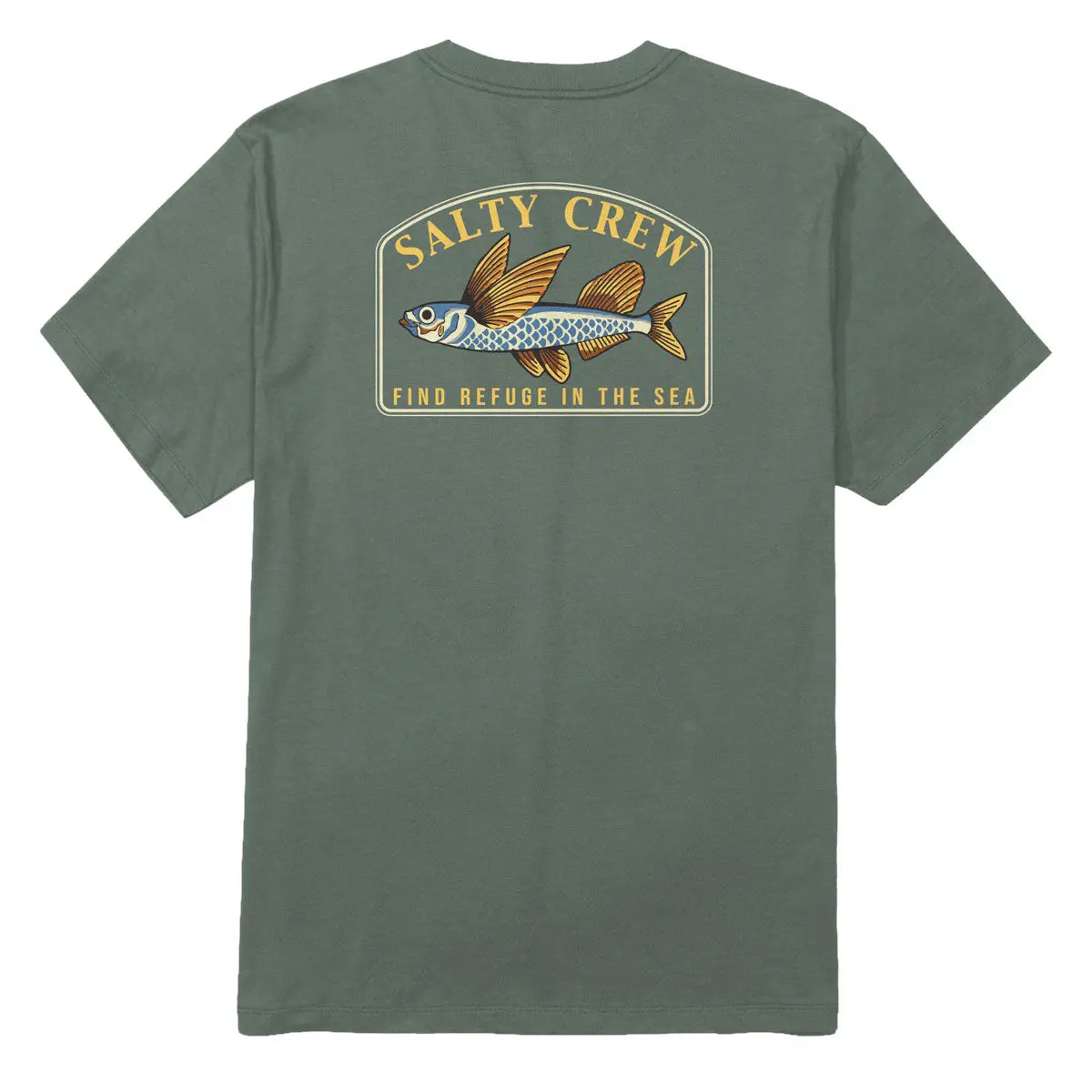 Salty Crew Fly Home T-Shirt - Laurel Wreath 1