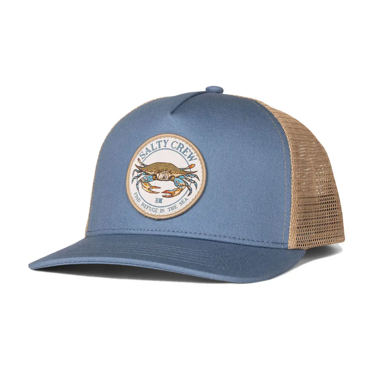 Salty Crew Jimmy Trucker Hat - Pilot Blue/Khaki 1