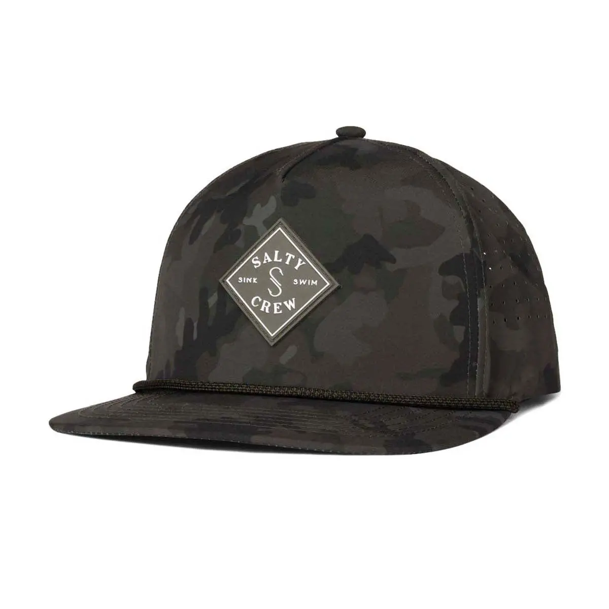 Salty Crew Long Range Snapback Hat - Camo 1