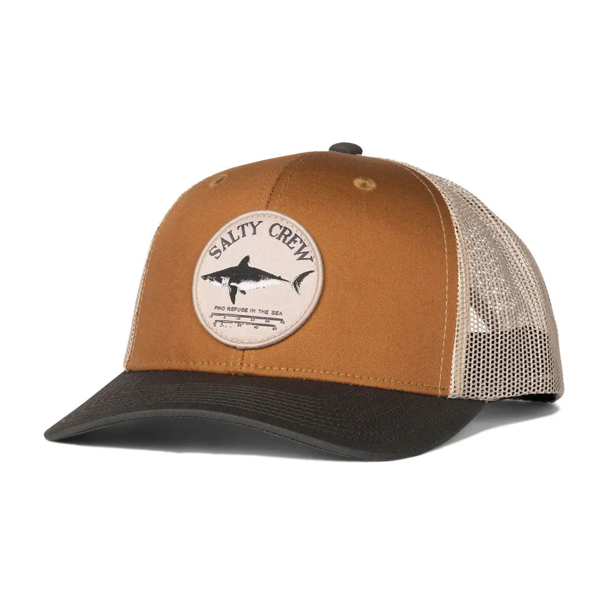 Salty Crew Bruce Trucker Hat - Brown/Iron 1