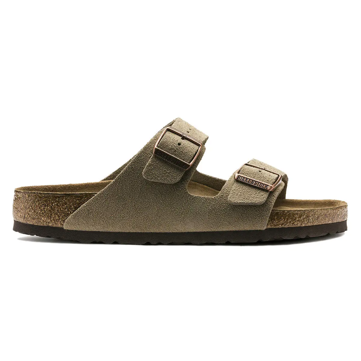 Birkenstock Arizona Soft Footbed Sandals - Taupe Suede 1