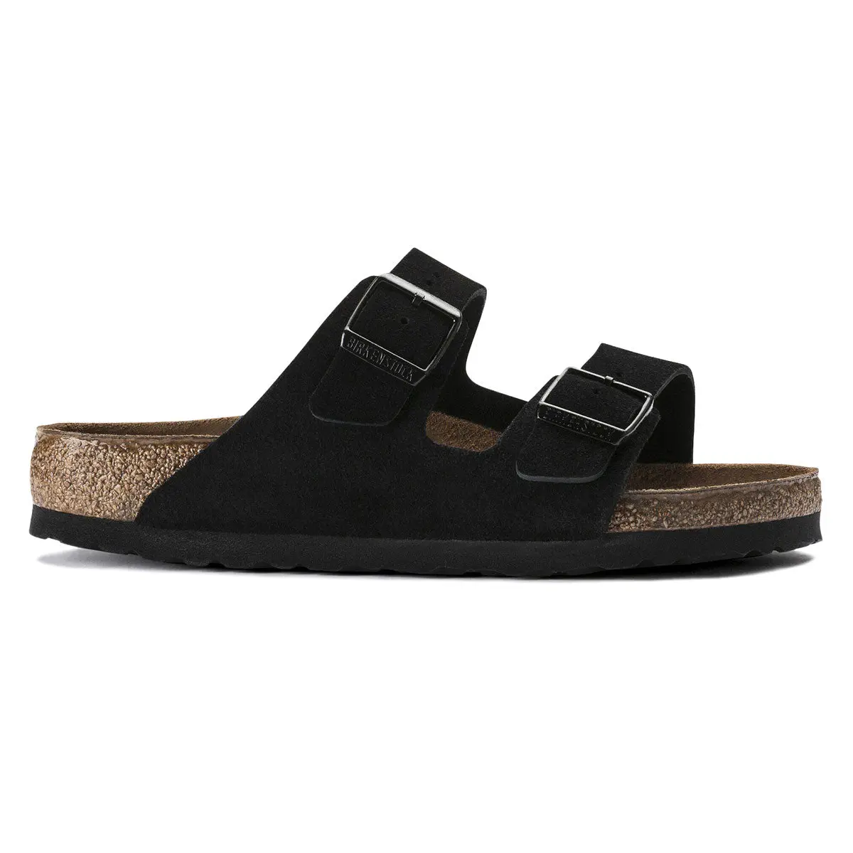 Birkenstock Arizona Soft Footbed Sandals - Black Suede 1