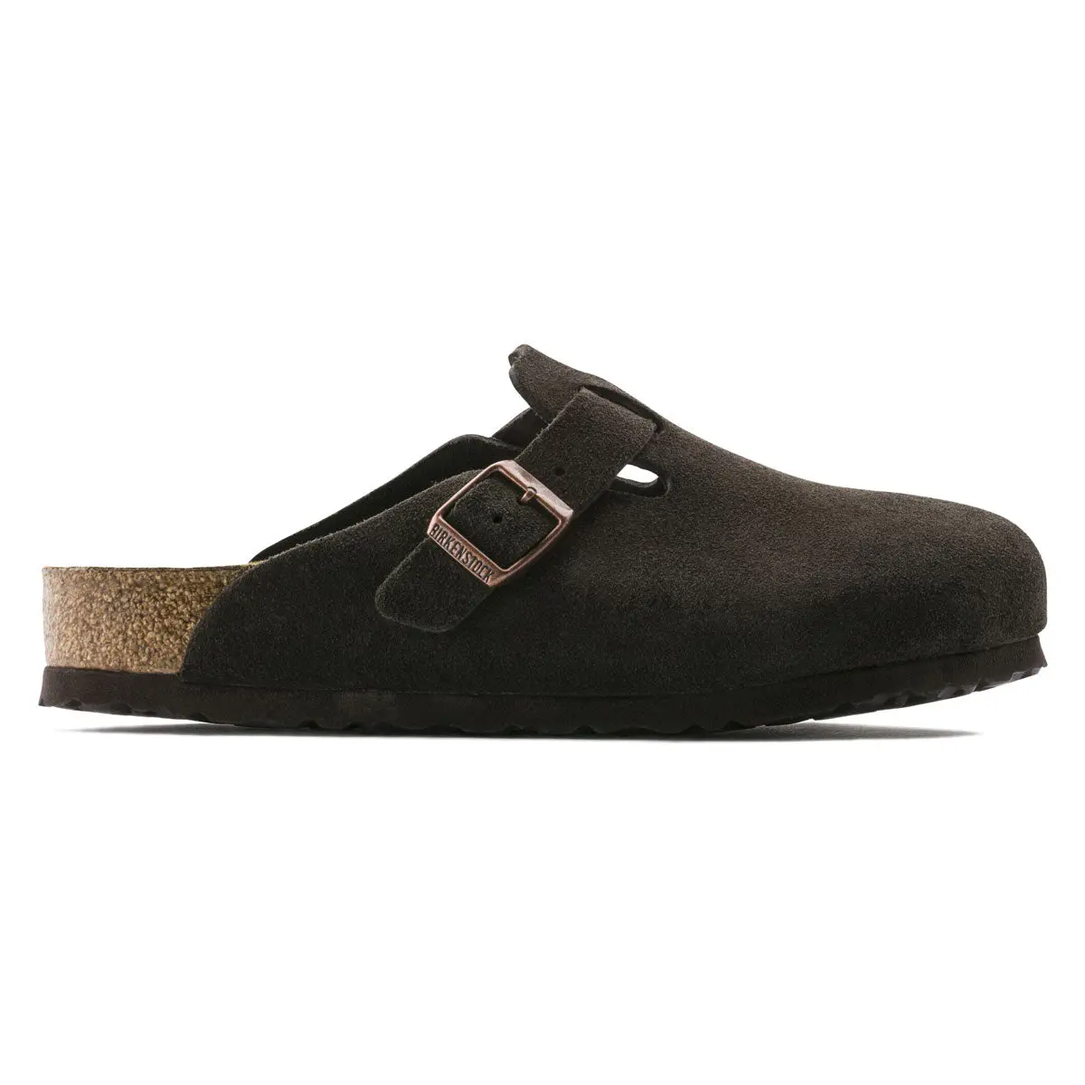Birkenstock Boston Soft Footbed Sandals - Mocha Suede 1