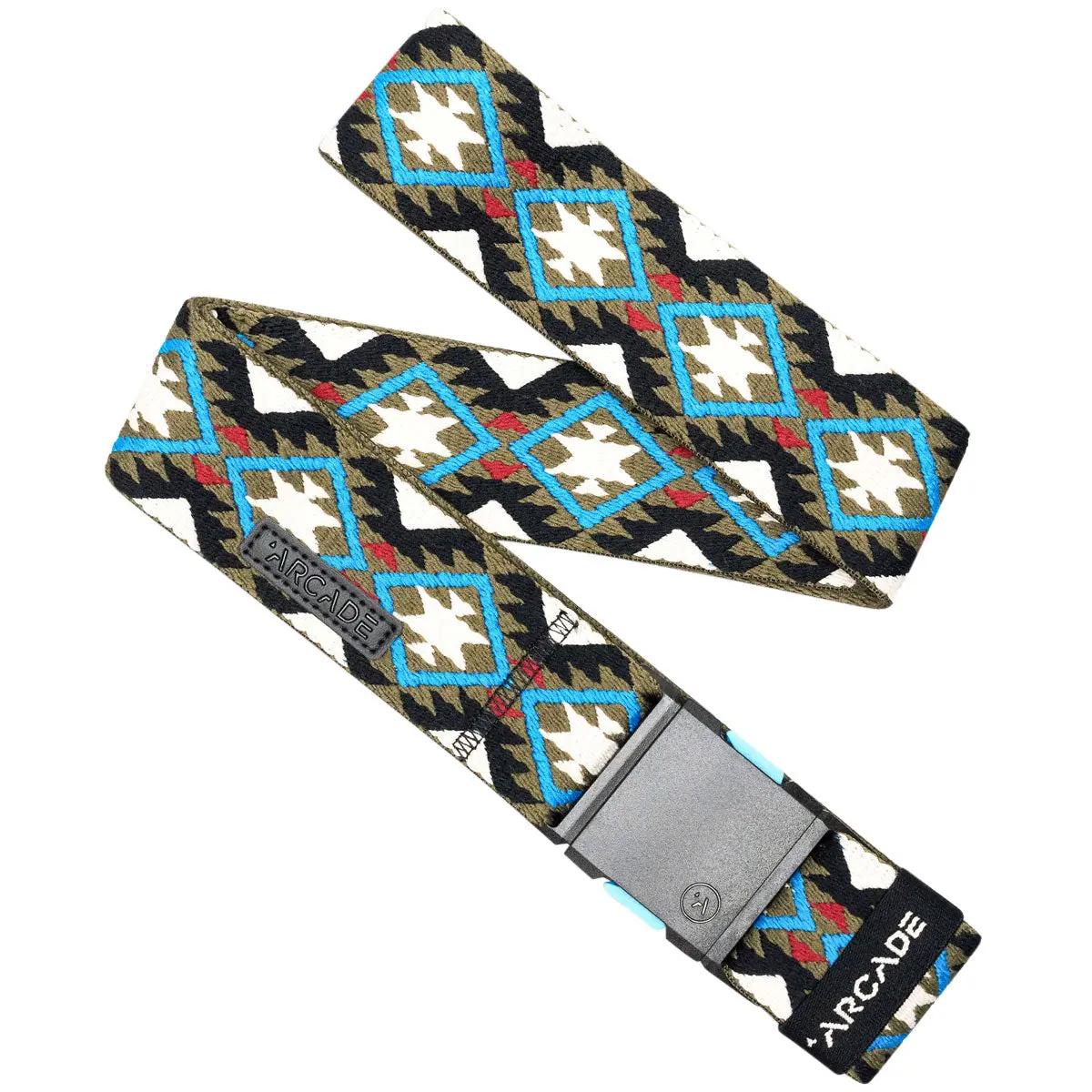 Arcade Twilight Belt - Oat/Turquoise 1