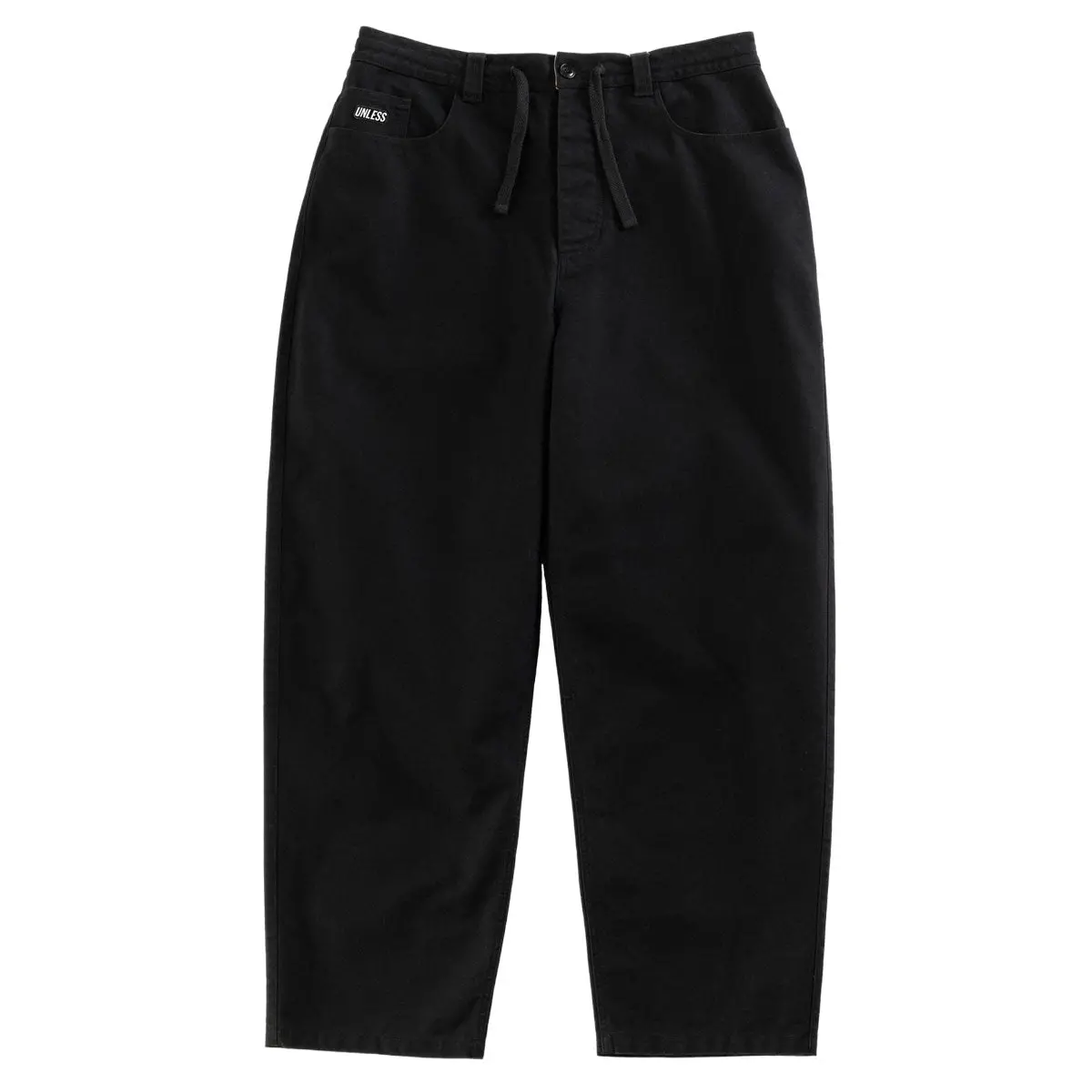 Unless Baggy Canvas Pants - Black 1
