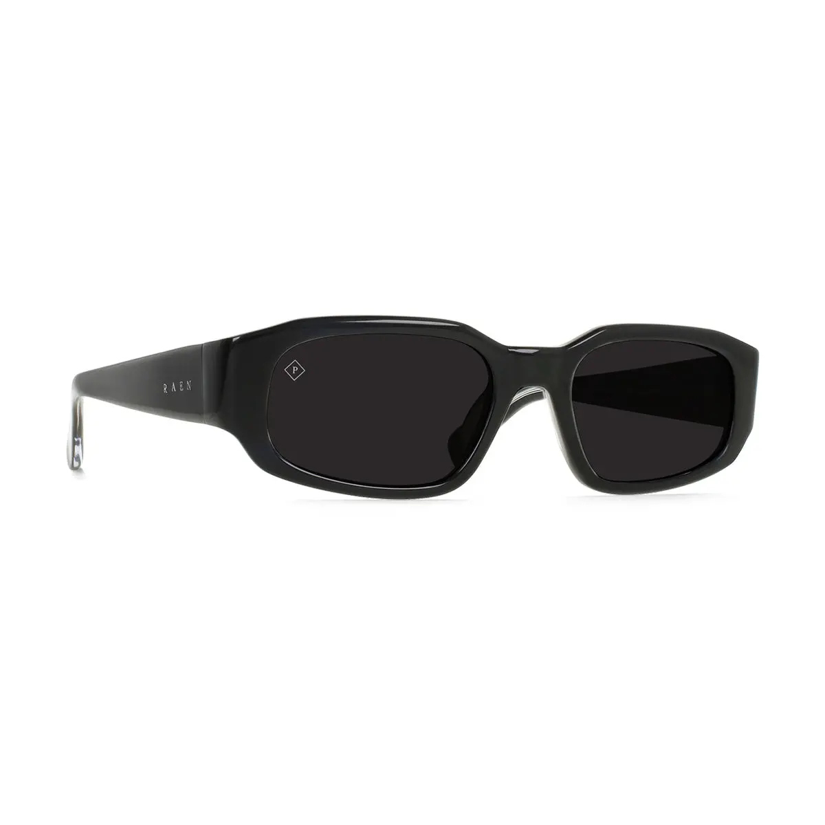 Raen Zamani 54 Sunglasses - Crystal Black/Smoke Polarized 1