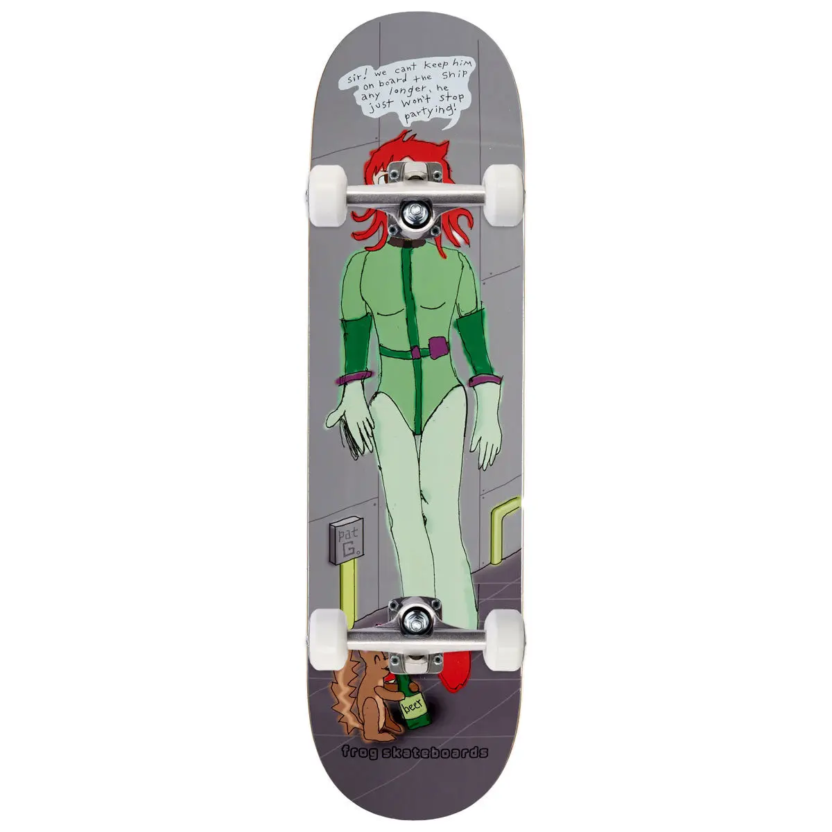 Frog Party Squirrel Pat G Skateboard Complete - 8.50" 1