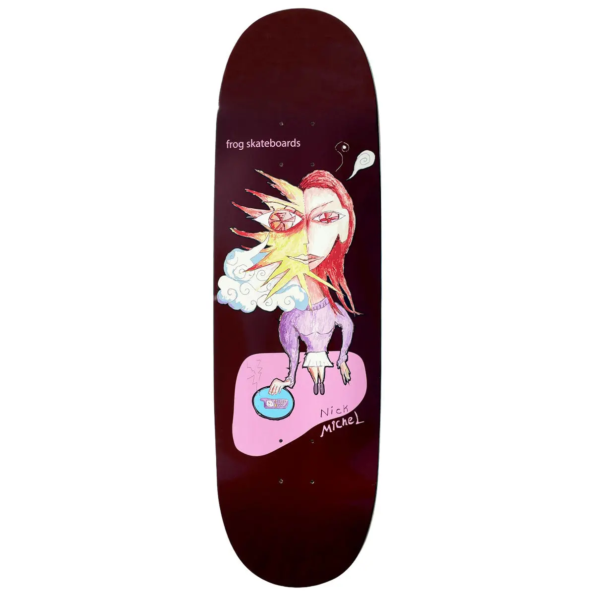Frog The Distraction Nick Michel Skateboard Deck - 9.10" 1