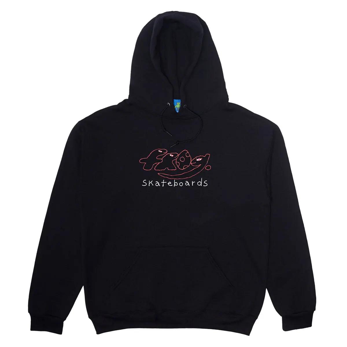 Frog Dino Logo Hoodie - Black Ii 1