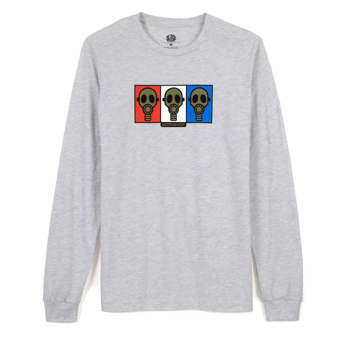 Alien Workshop Gas Mask Long Sleeve T-Shirt - Heather Gray 1