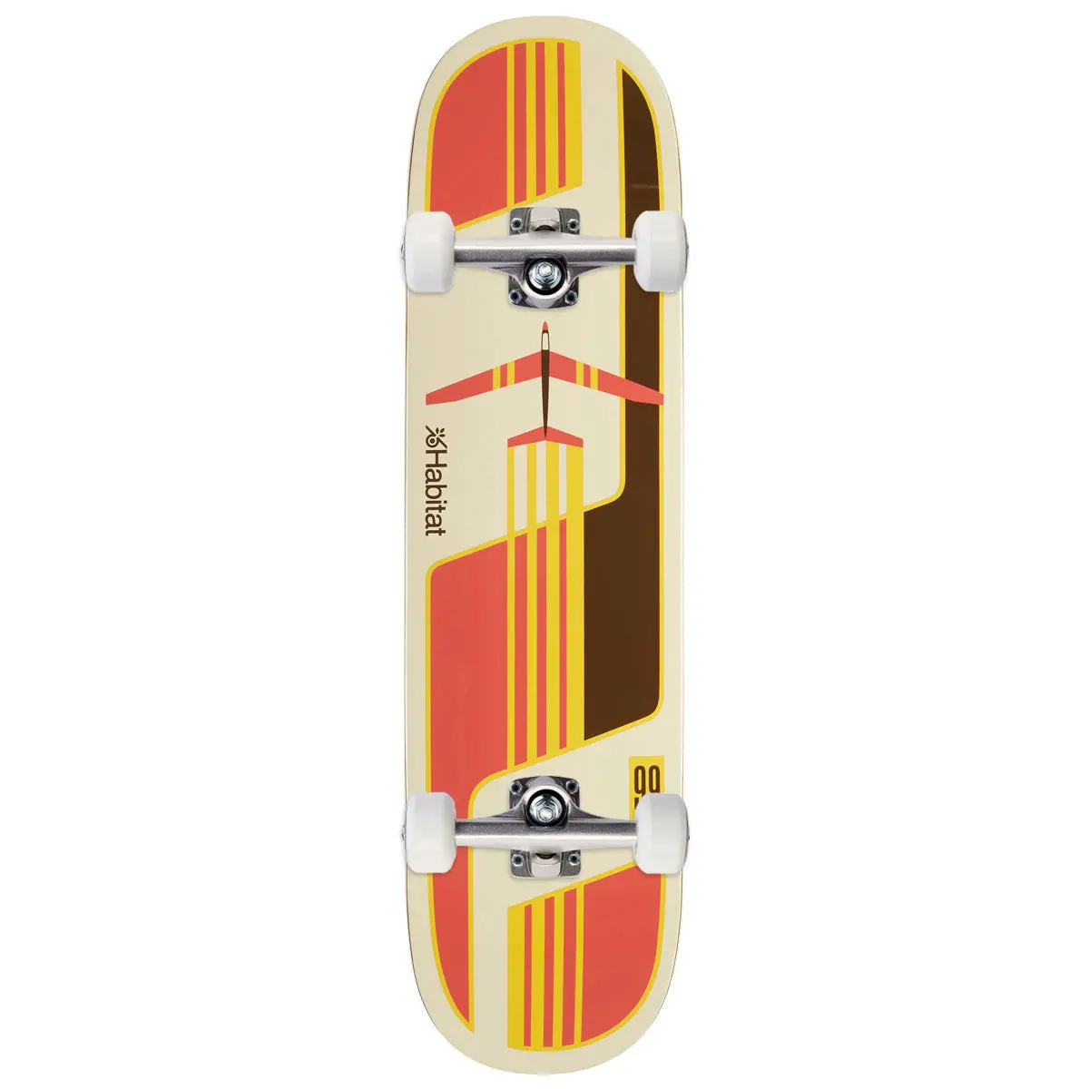 Habitat Glider Twin Skateboard Complete - Orange - 8.375" 1