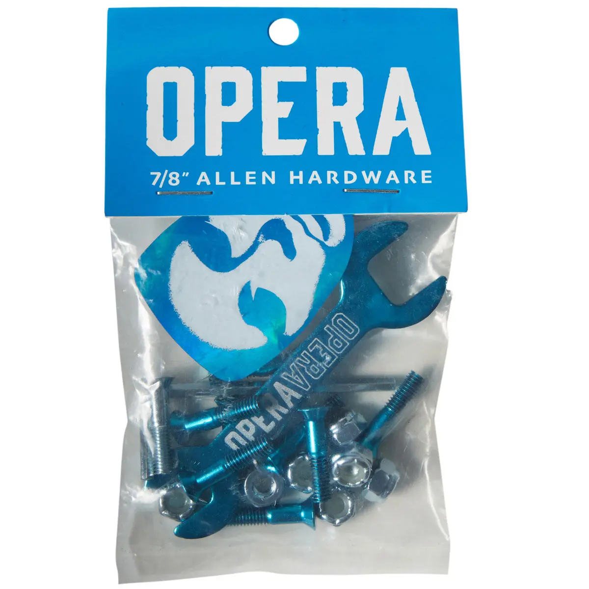 Opera Allen Hardware - Blue/Silver - 7/8" 1
