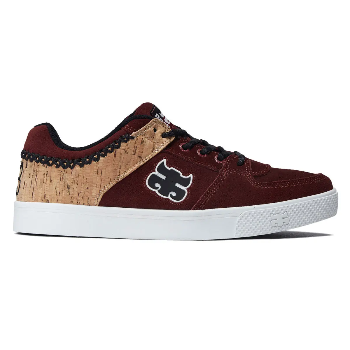 Ipath Reed Low Shoes - Cork/Burgundy Suede 1
