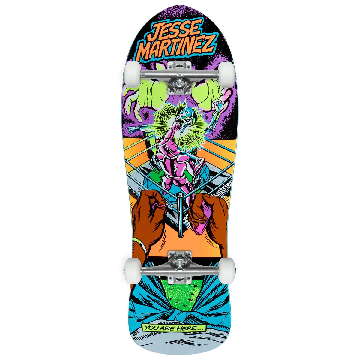 World Industries Jesse Martinez Rock Em Sock Em Skateboard Complete - 10.126" 1