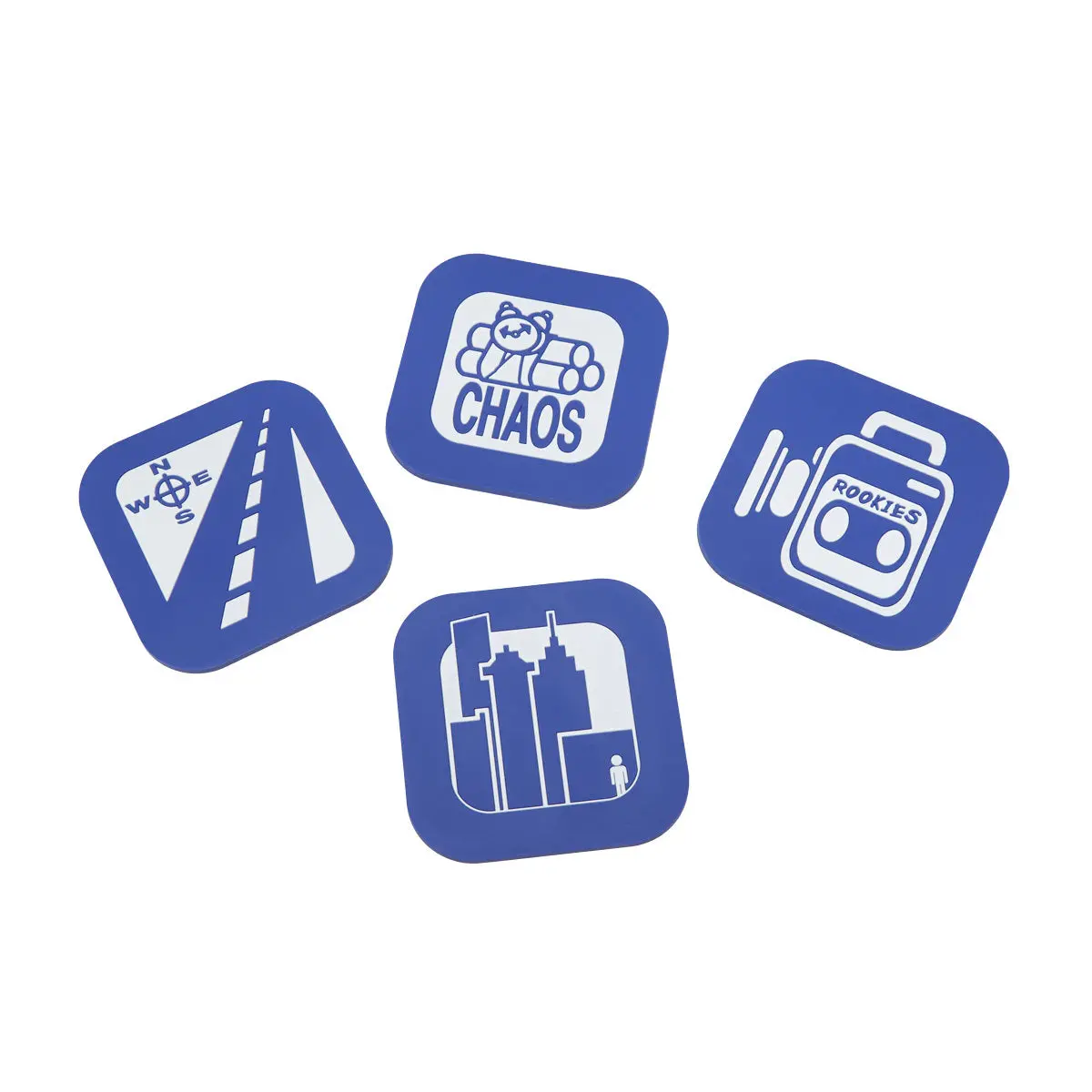 411Vm Icon 4 Pack Of Coasters - Blue 1