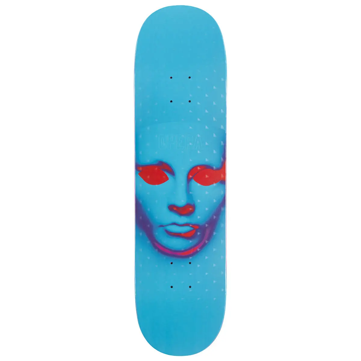 Opera Face Ex7 Skateboard Deck - Holographic Blue - 8.25" 1