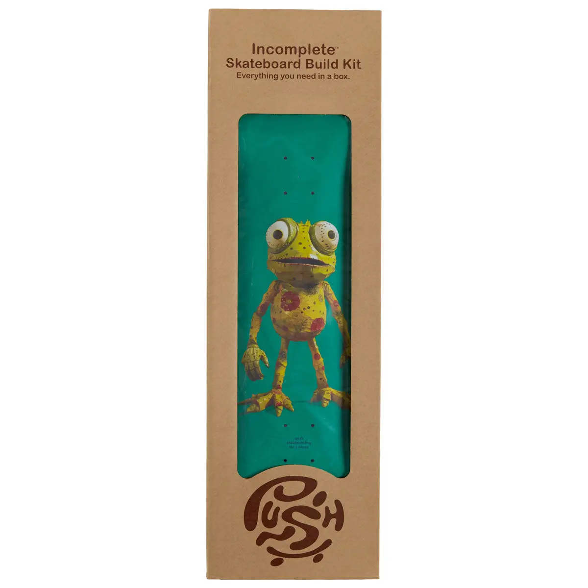 Push Frogster Fp Skateboard Incomplete - Teal - 7.75" 1