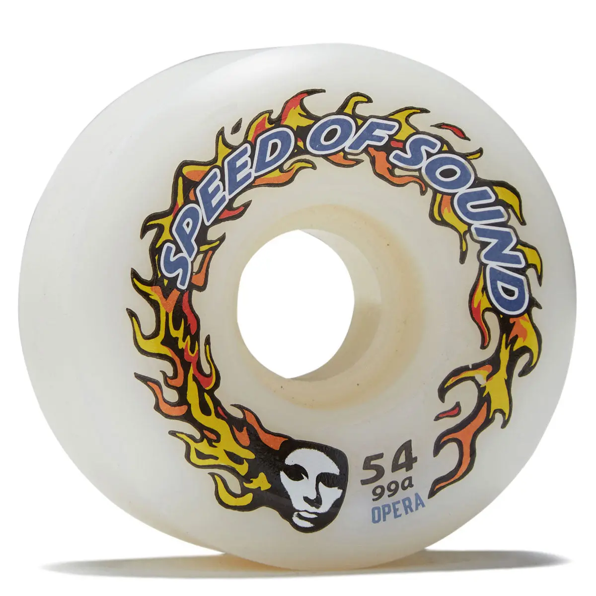 Opera Sos Fire Mask Hardline Conical 99A Skateboard Wheels - Candle White - 54Mm 1
