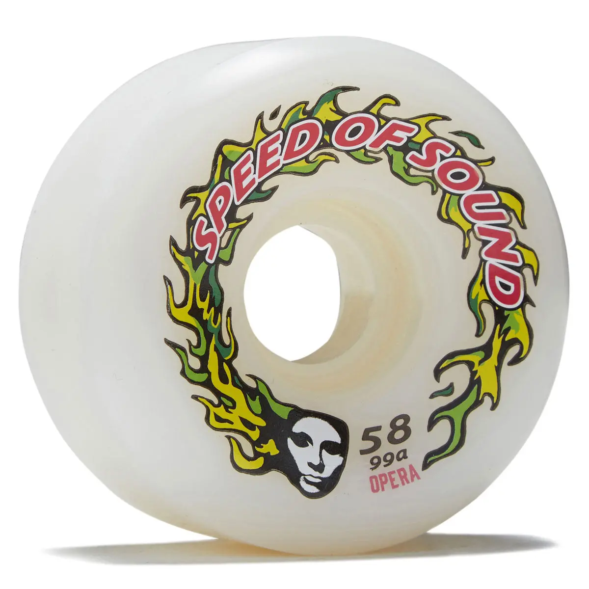 Opera Sos Fire Mask Hardline Conical 99A Skateboard Wheels - Candle White - 58Mm 1
