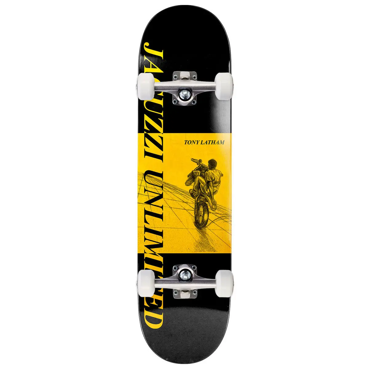 Jacuzzi Unlimited Tony Latham Dirtbike Ex7 Skateboard Complete - Yellow - 8.25" 1