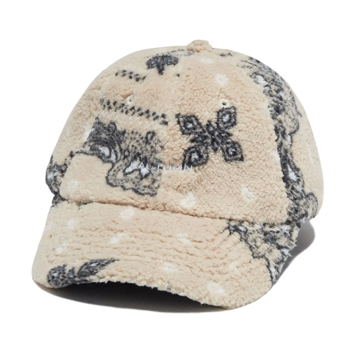 Autumn Sherpa Dad Hat - Sand 1