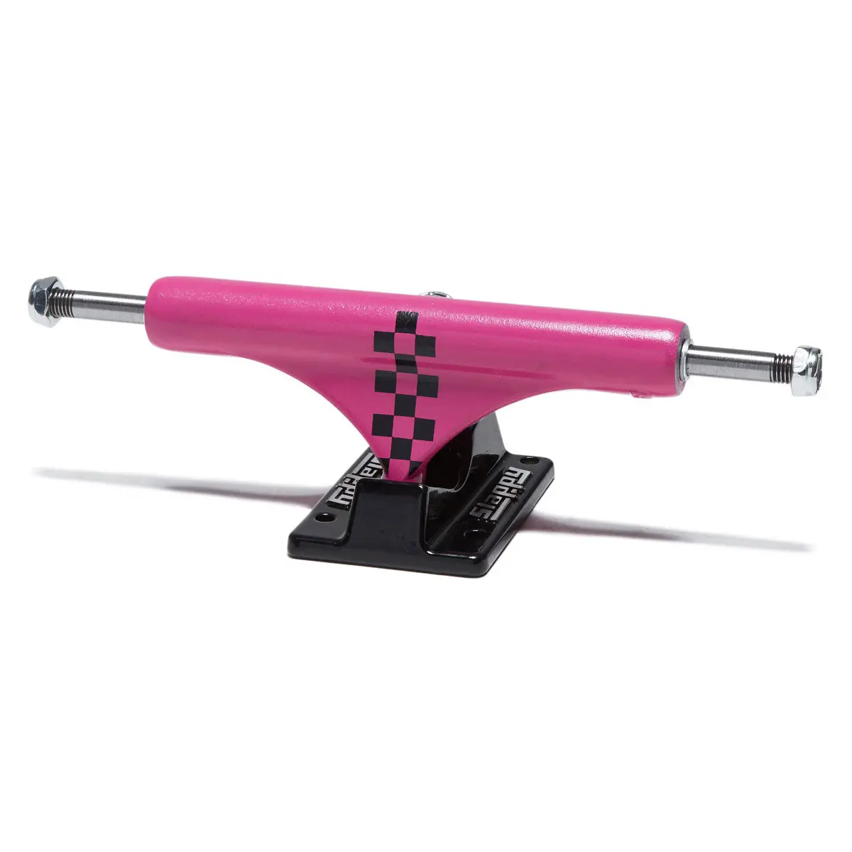 Slappy St1 Classic Arisa Trew Checker Skateboard Trucks - Pink/Black - 8.25" 1