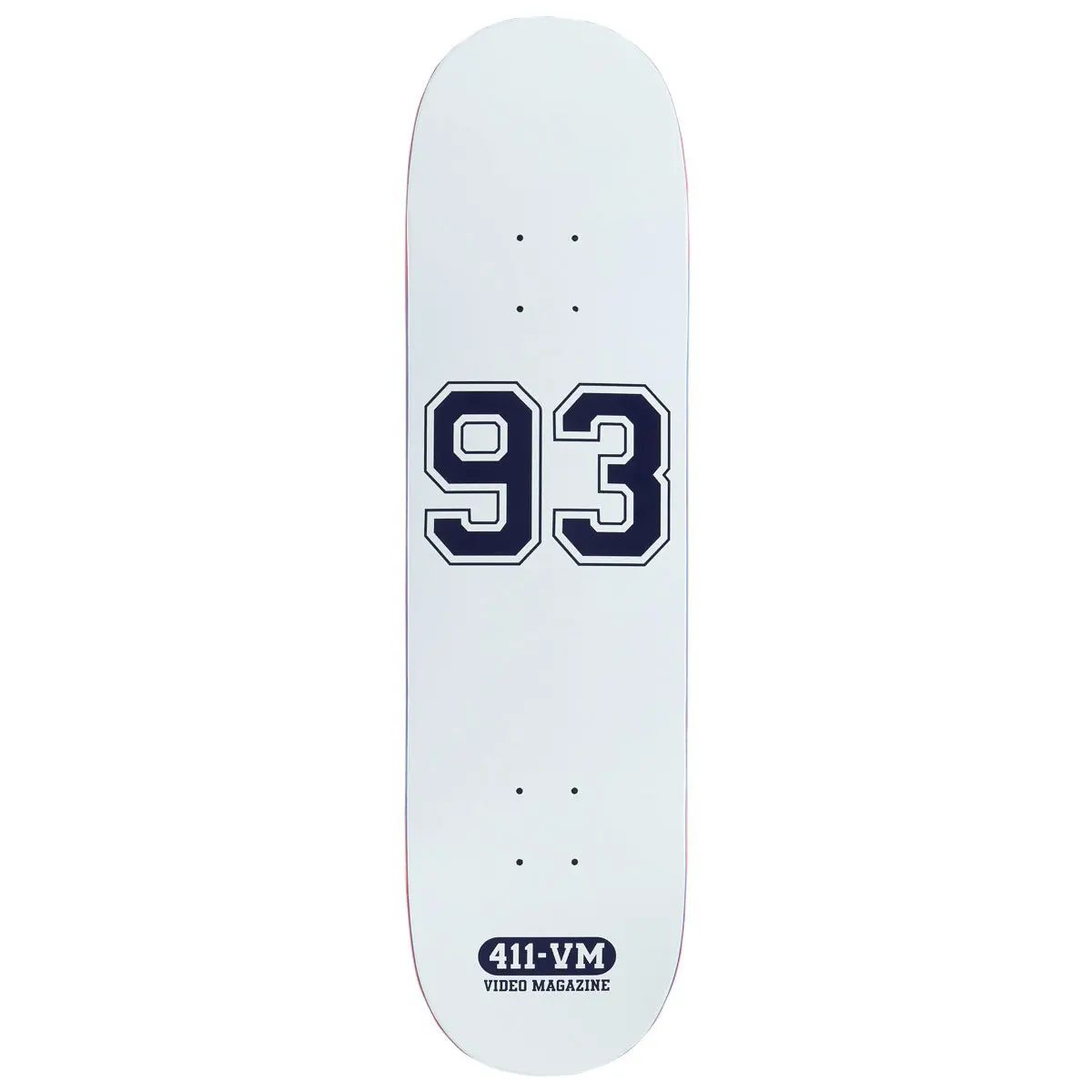 411Vm Athletic 93 Skateboard Deck - White - 8.50" 1