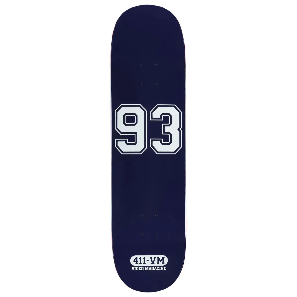 411Vm Athletic 93 Skateboard Deck - Navy - 8.25" 1