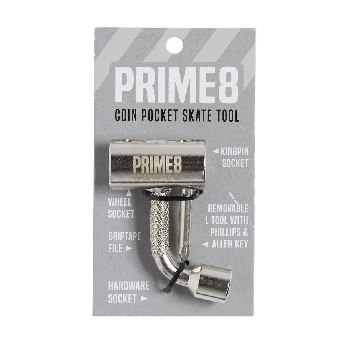 Prime8 Coin Pocket Skate Tool - Silver 1