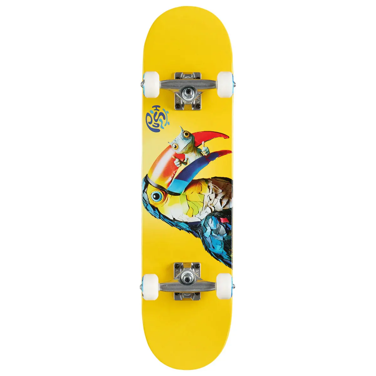 Push Toucan Fp Soft Top Pre-Built Skateboard Complete - Golden - 7.25" 1