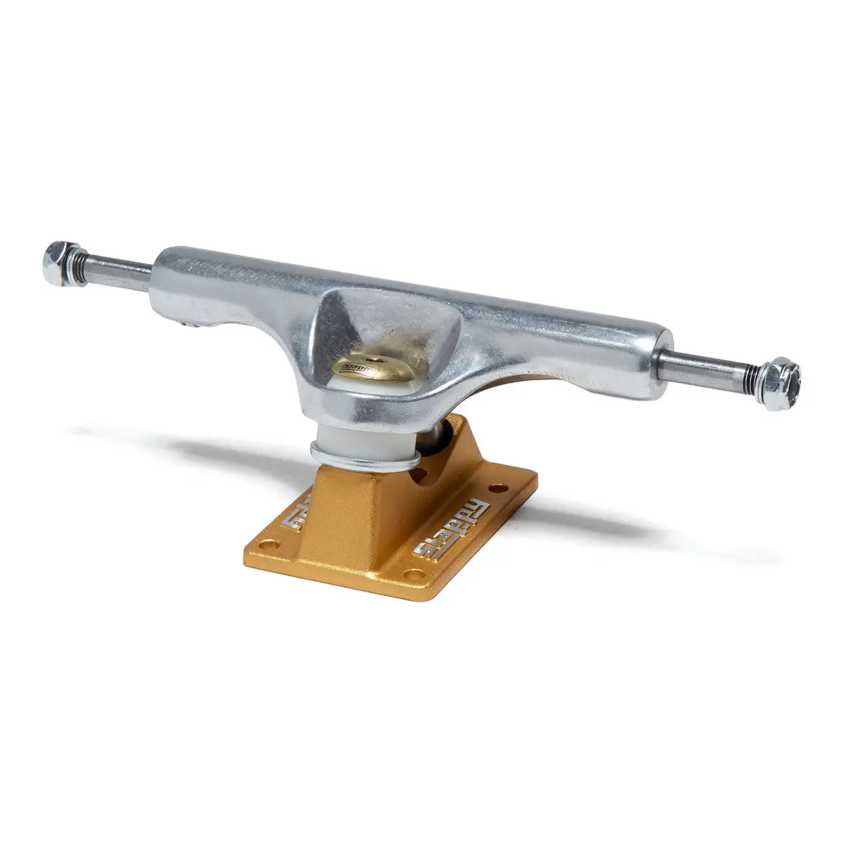 Slappy St1 Inverted Hollow Lights Ultra Low Kingpin Skateboard Trucks - Polished/Gold/Gold - 8.50" 2