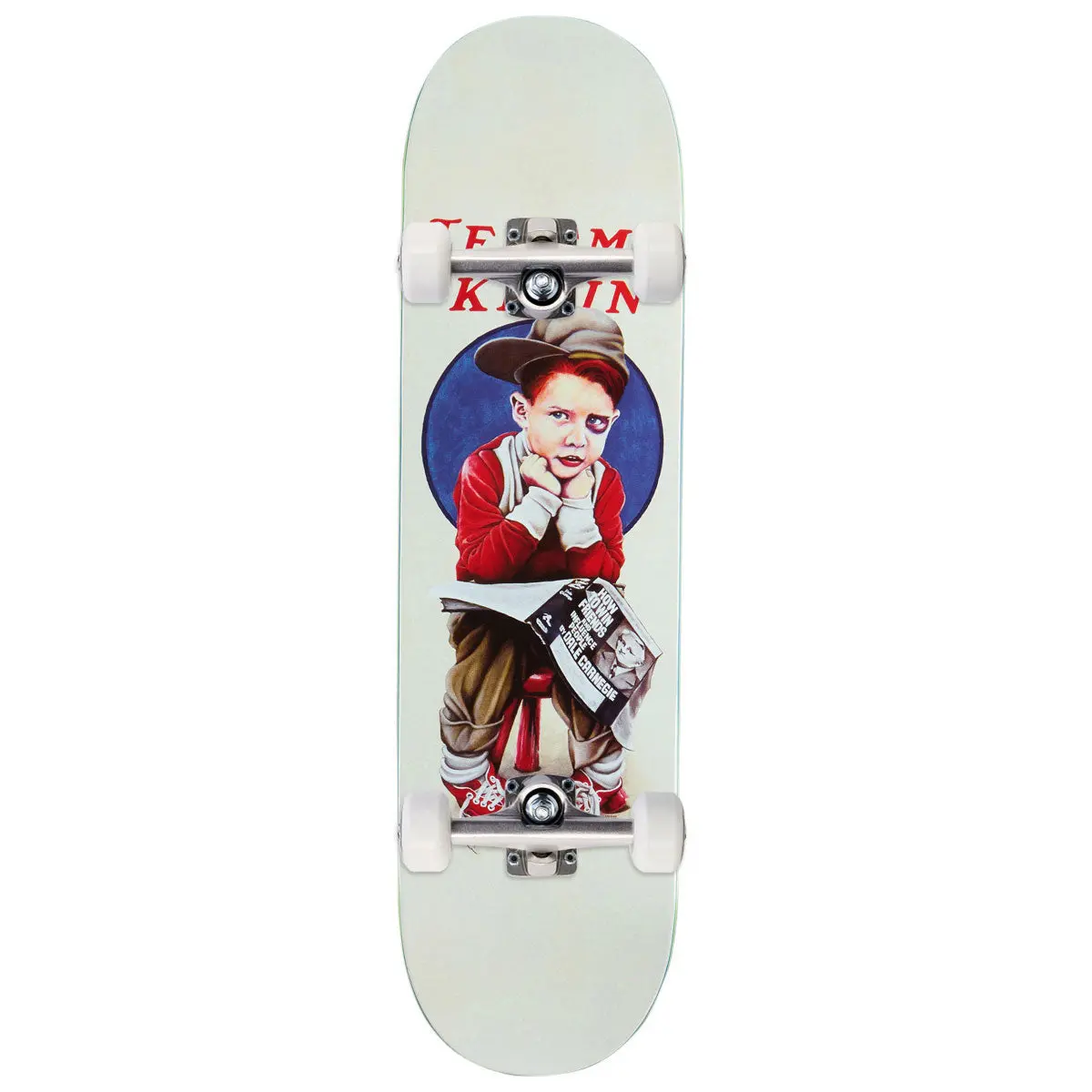 World Industries Jeremy Klein Black Eye Kid Ex7 Slick Popsicle Skateboard Complete - 8.50" 1