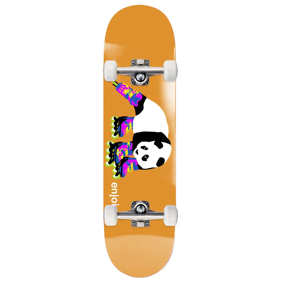 Enjoi Big Box Roller Blades R7 Skateboard Complete - Orange - 8.50" 1
