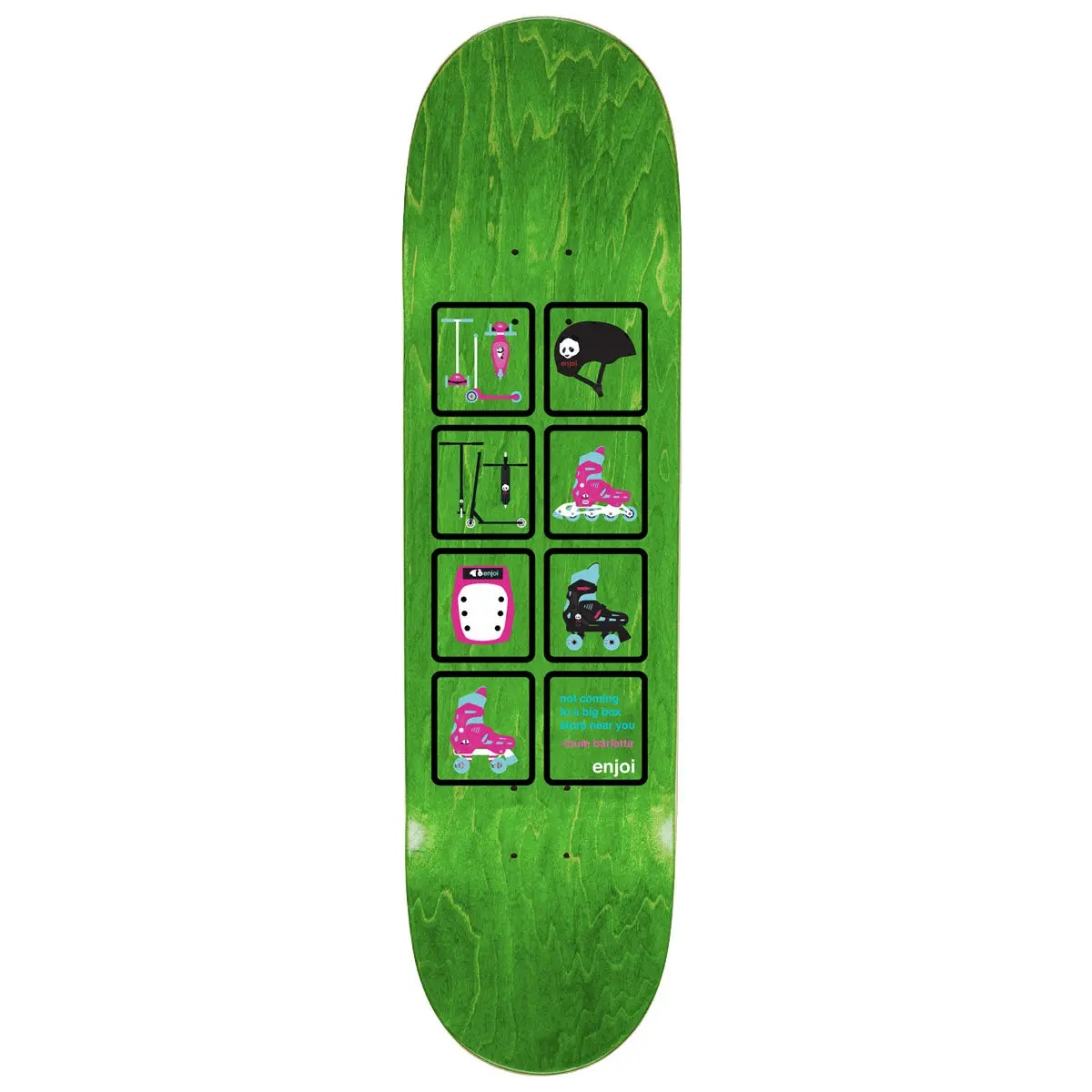 Enjoi Big Box Plastic Spectrum R7 Skateboard Deck - Orange - 8.25" 2