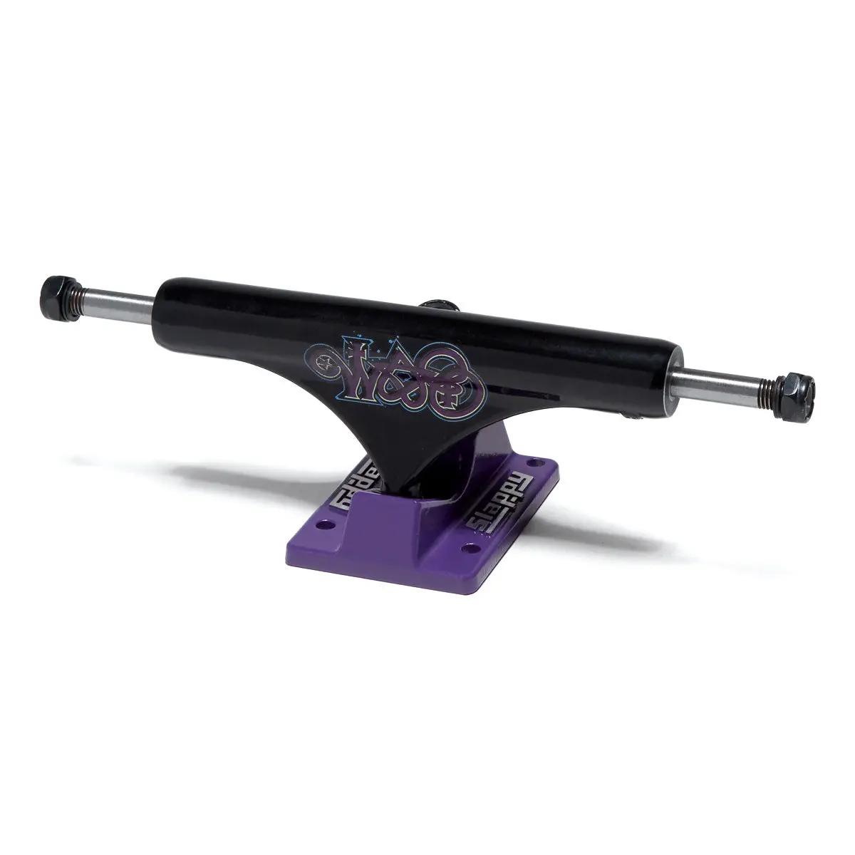 Slappy St1 Hollow Bam Skateboard Trucks - Black/Purple - 8.25" 1