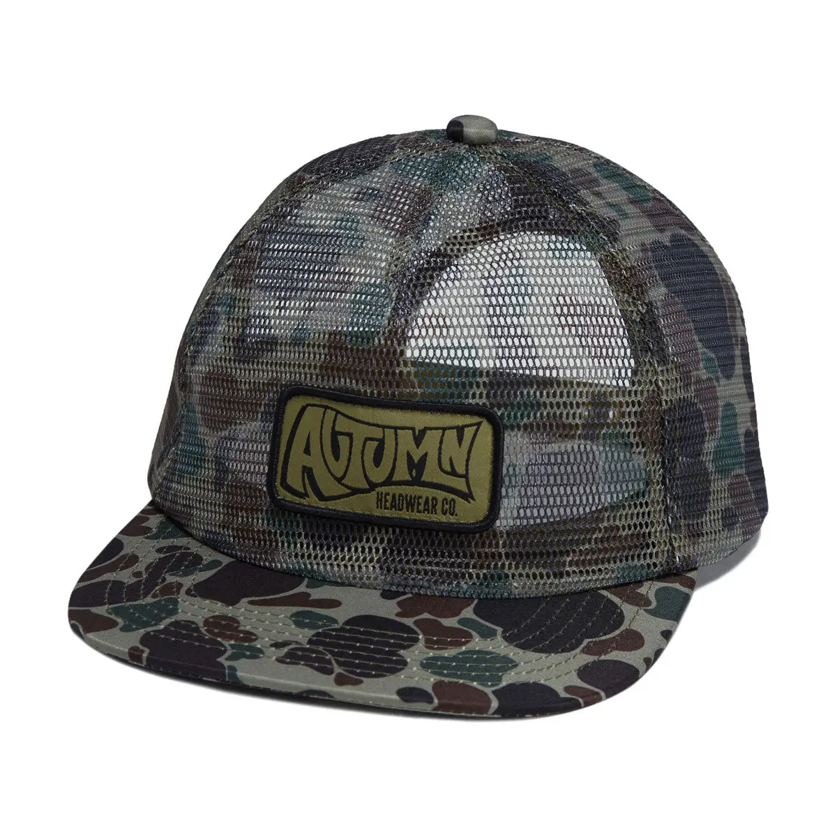 Autumn Camo Trucker Hat - Green 1