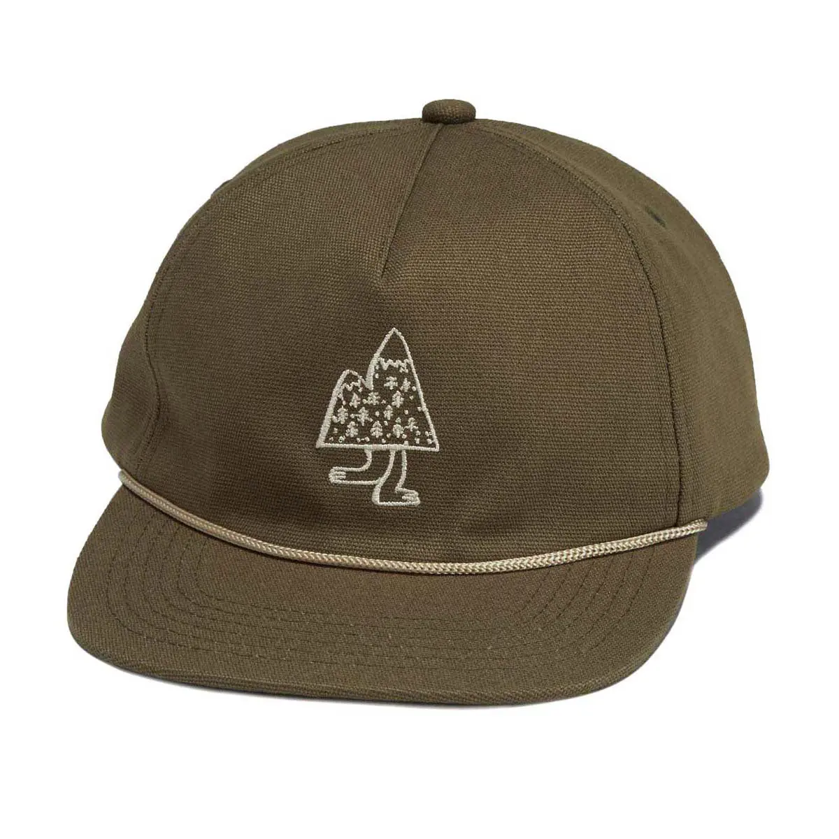 Autumn Canvas 5 Panel Hat - Olive 1