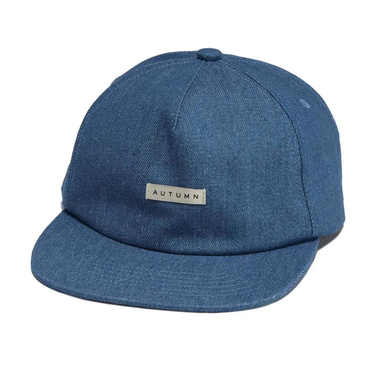 Autumn Mixed 5 Panel Hat - Denim 1