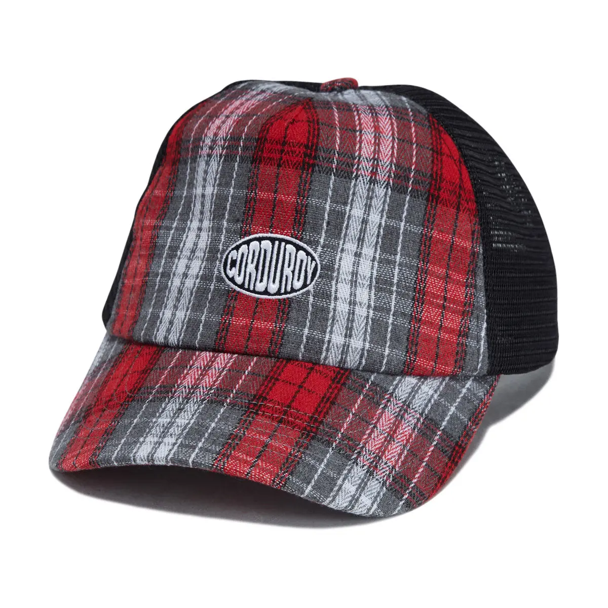 Corduroy Plaid Trucker Hat - Plaid 1