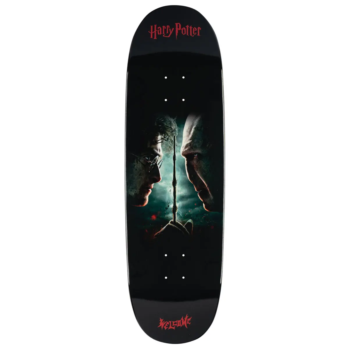 Welcome X Harry Potter Finale On A Boline 2.0 Skateboard Deck - Black Dip - 9.50" 1