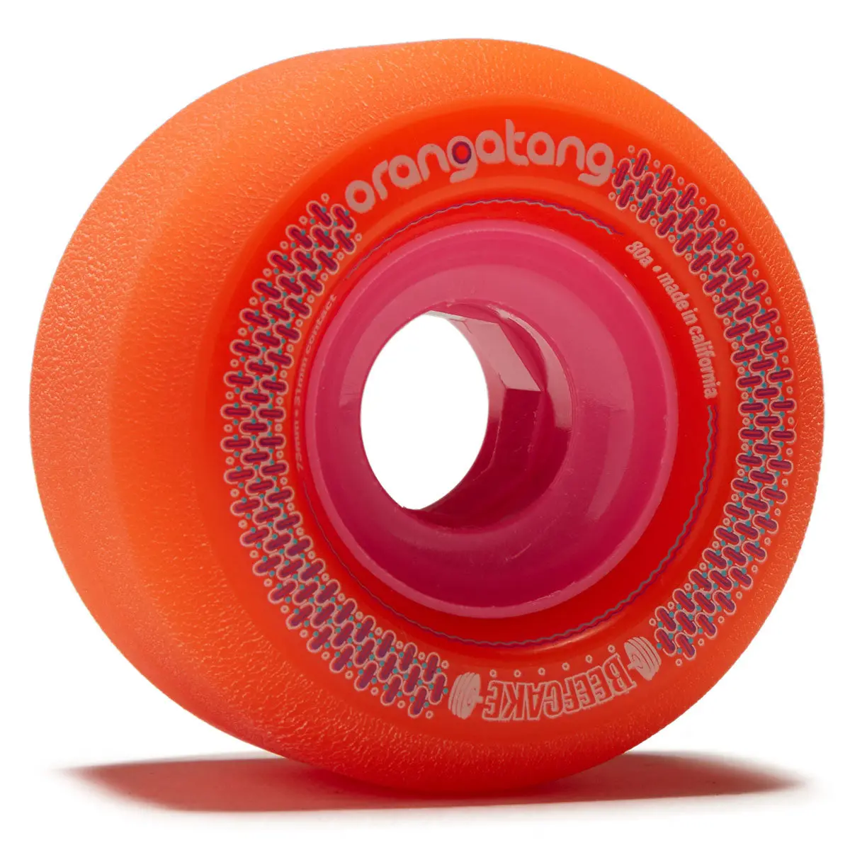 Orangatang Beefcake Freeride 80A Longboard Wheels - Orange - 73Mm 1
