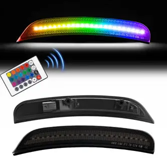 Charger 15-23 Front/Rear Rgb Dynamic Led Side Markers W/ Remote 1