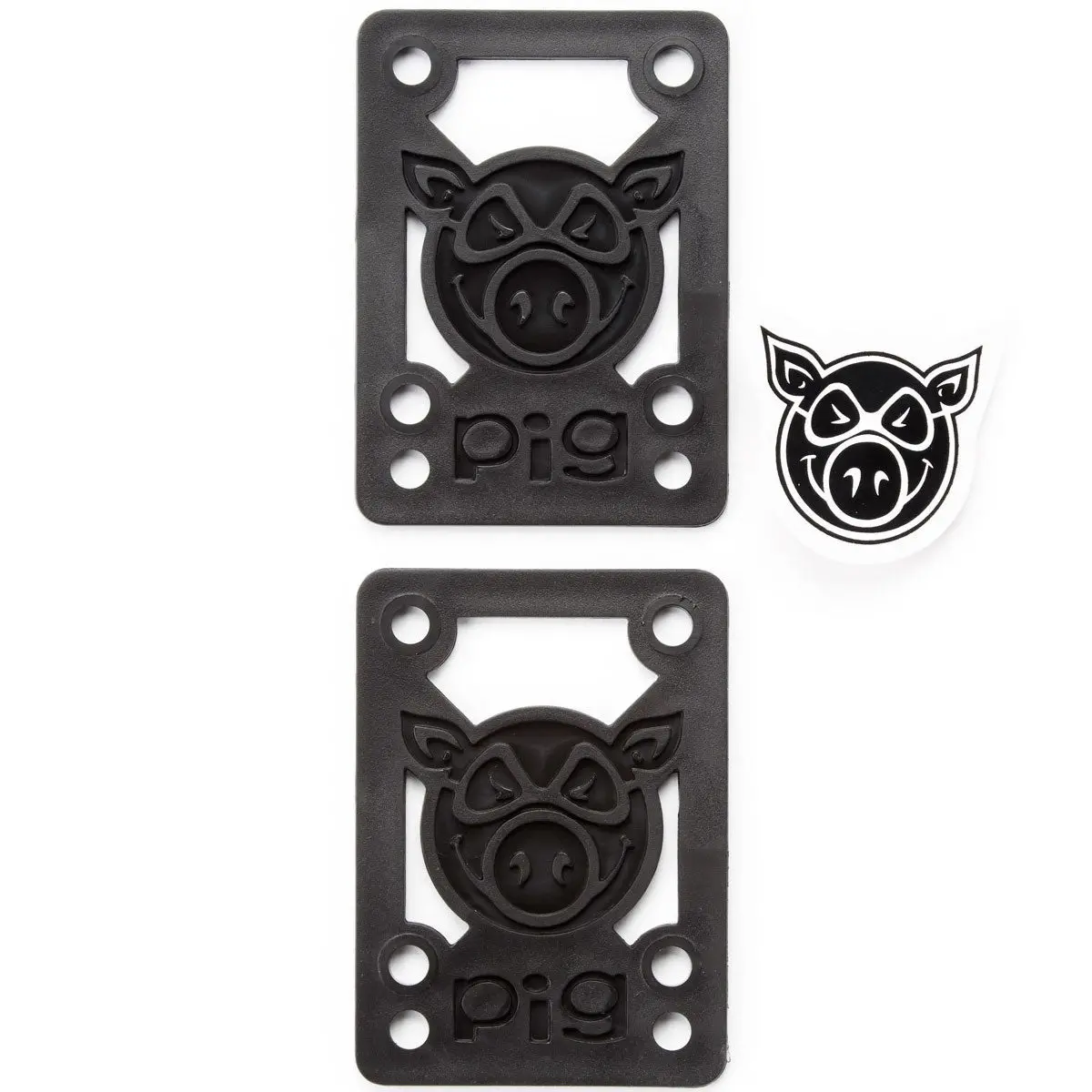 Pig Piles Hard Risers - Black - 1/8" 1
