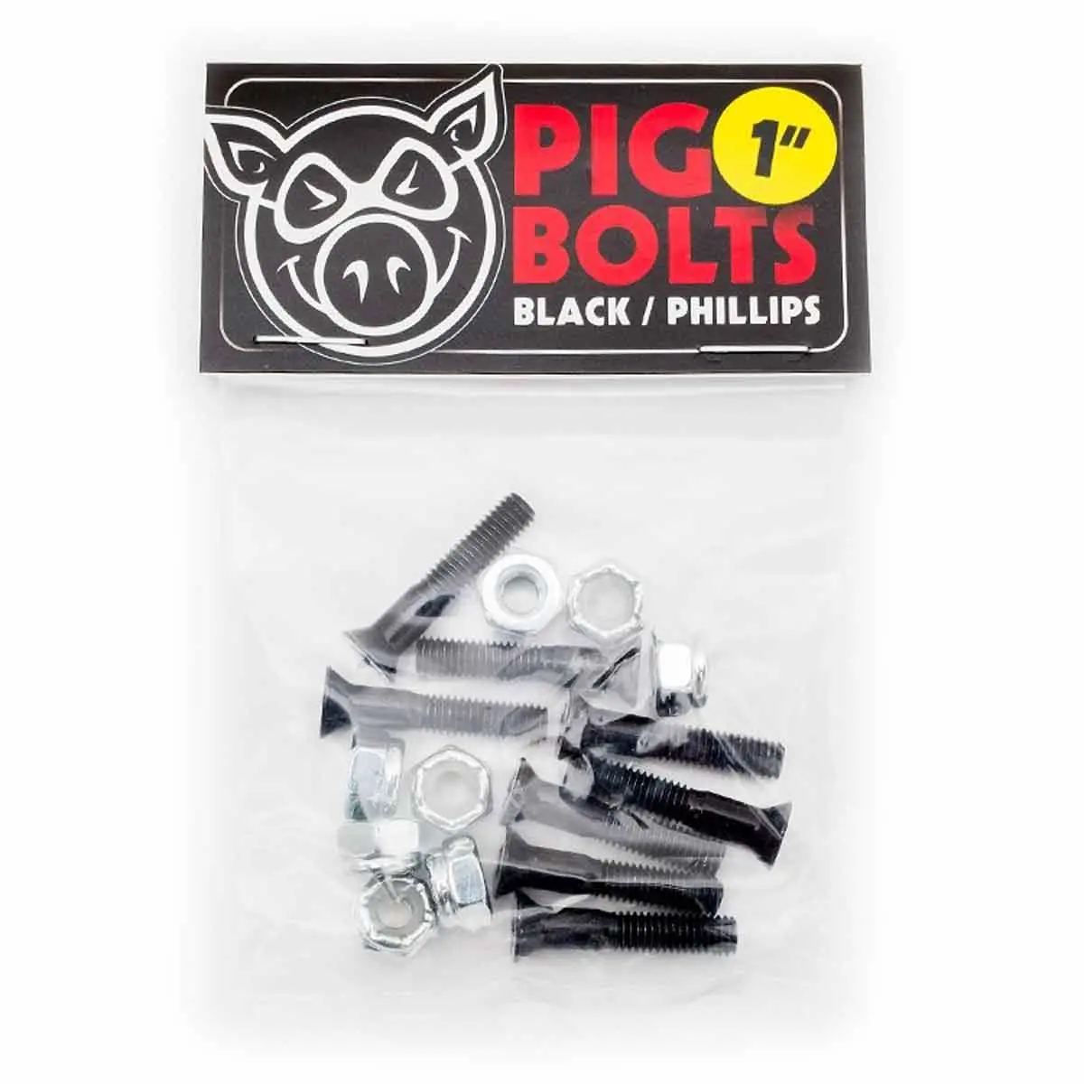 Pig Phillips Hardware - Black - 1" 1
