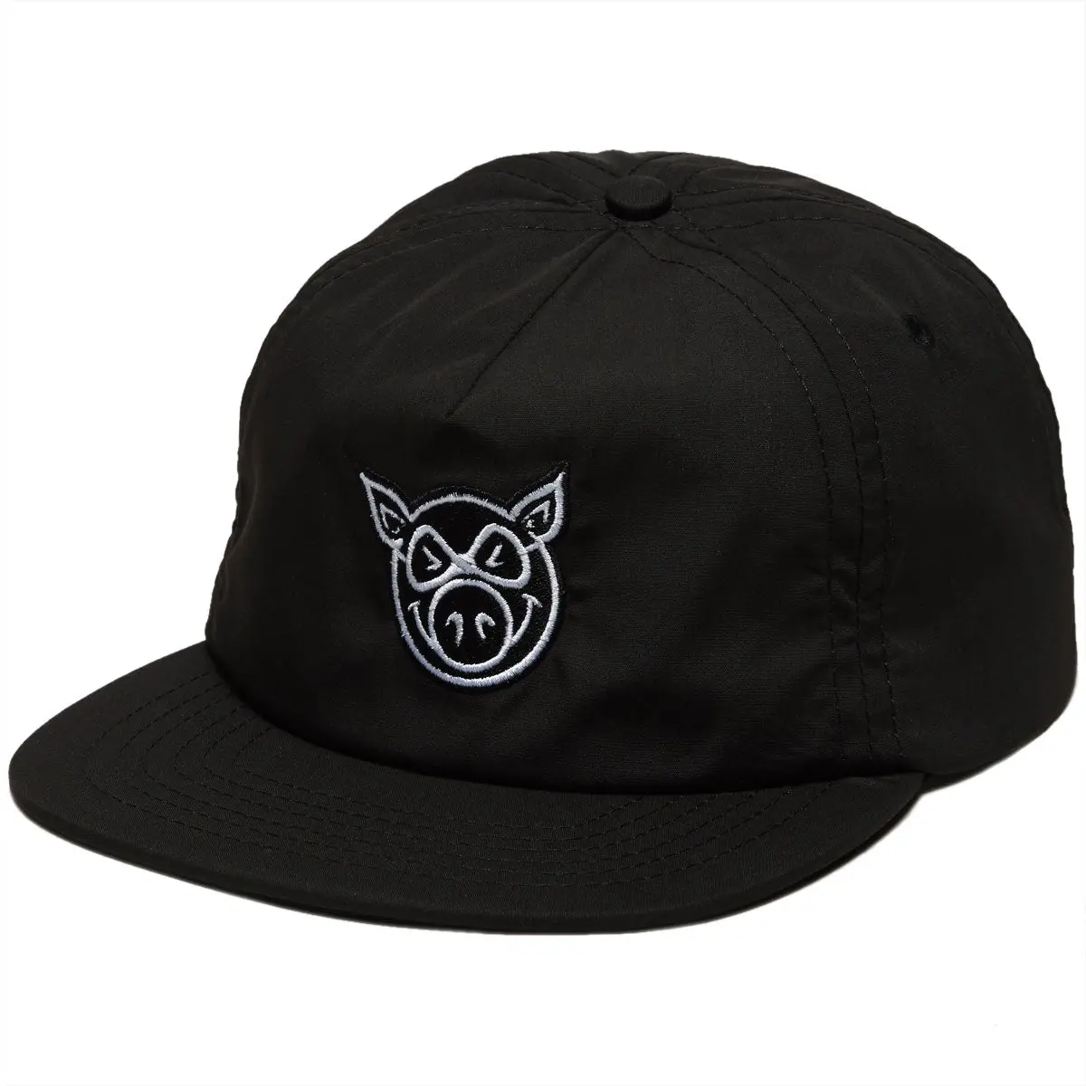Pig Head Unstrucutred Hat - Black 1