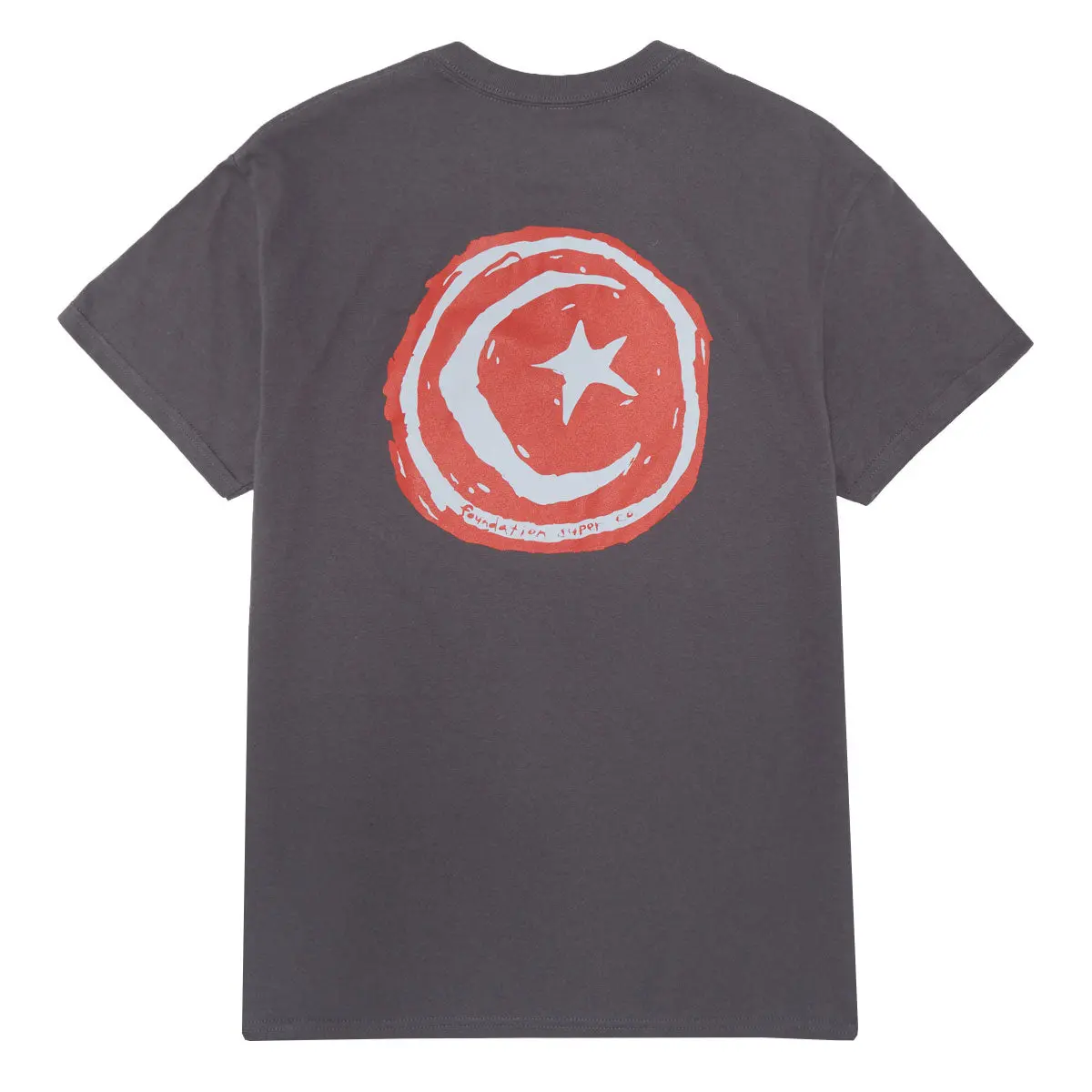 Foundation Star & Moon T-Shirt - Charcoal 1