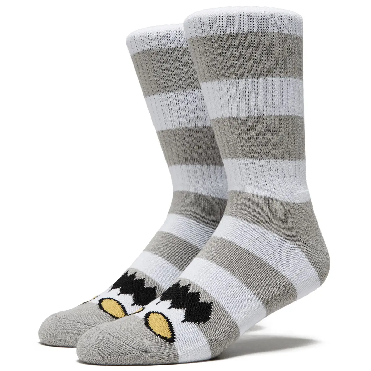 Toy Machine Monster Big Stripe Socks - Grey 1