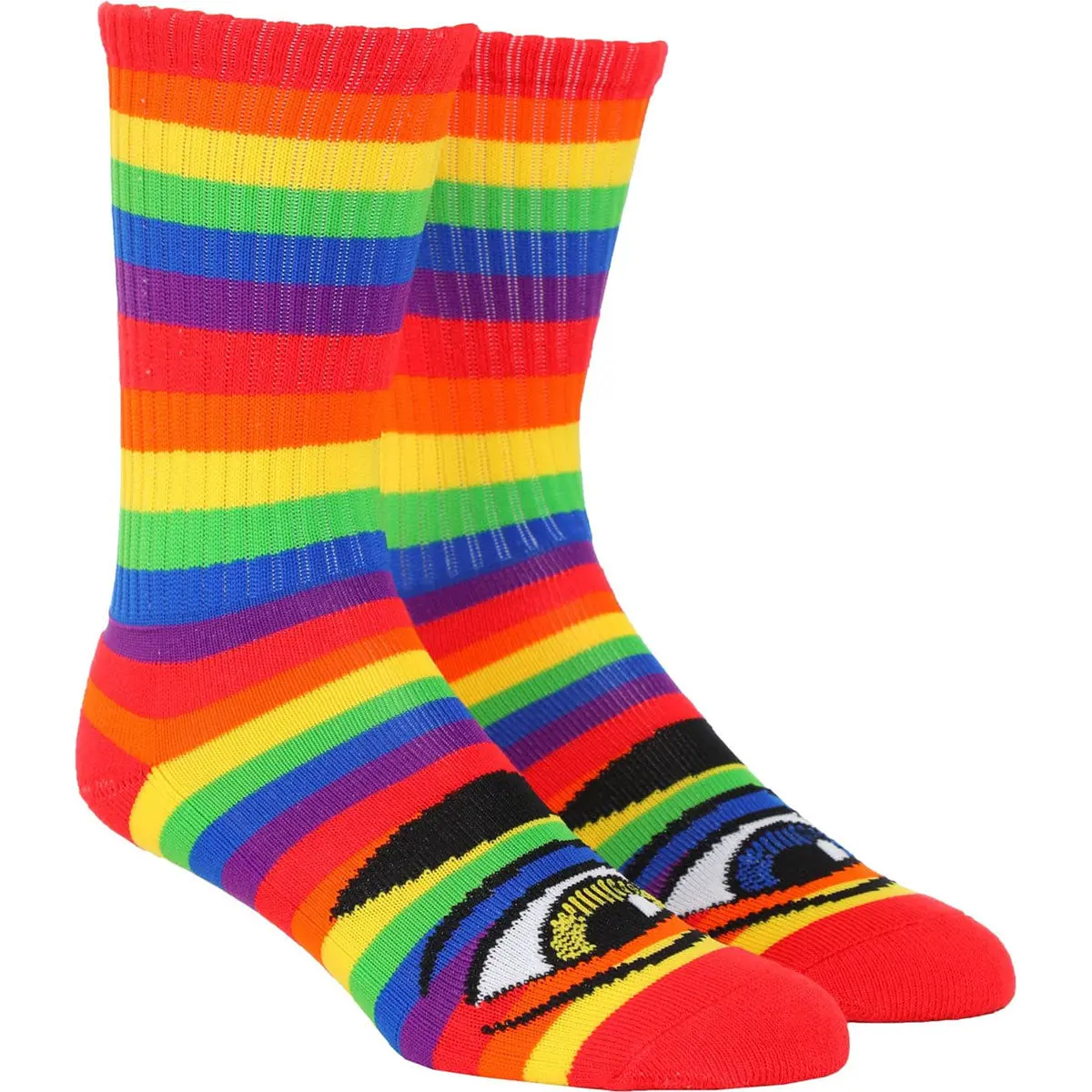 Toy Machine Sect Eye Rainbow Crew Socks - Multi 1