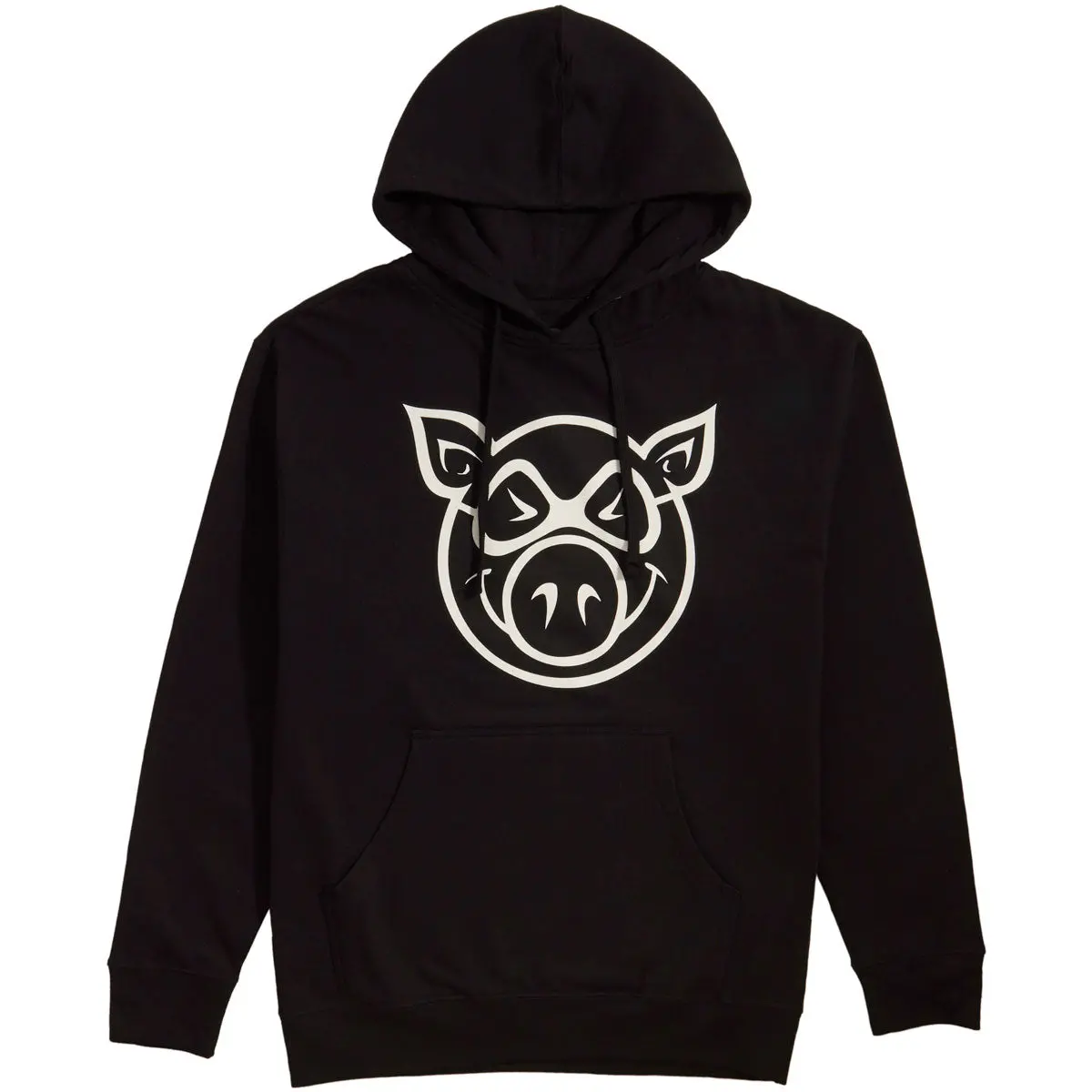 Pig Head Hoodie - Black 1