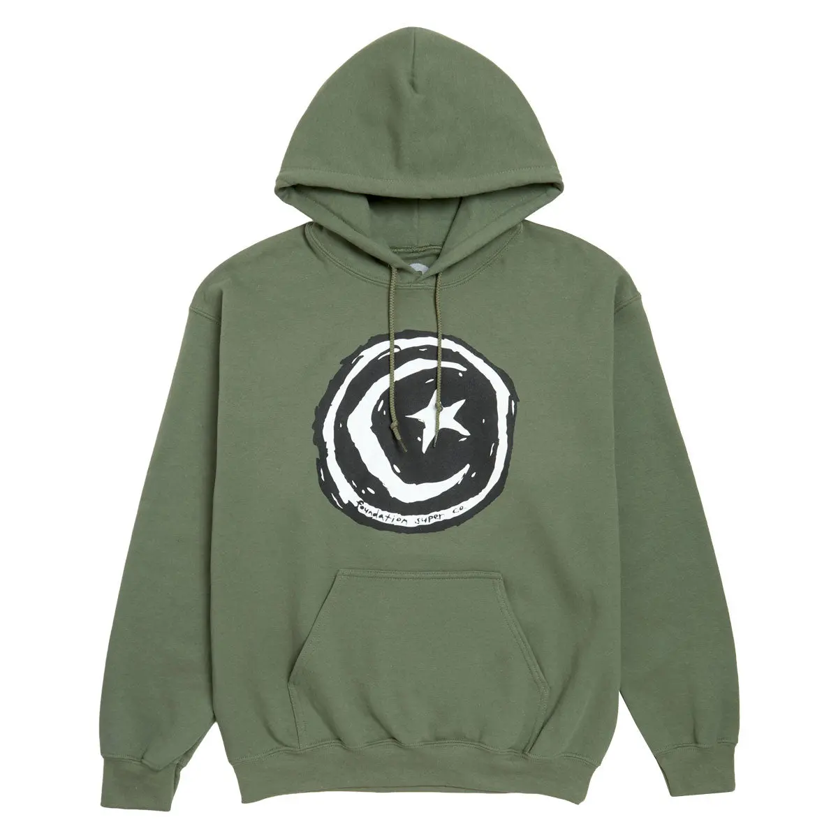 Foundation Star And Moon Hoodie - Army 1